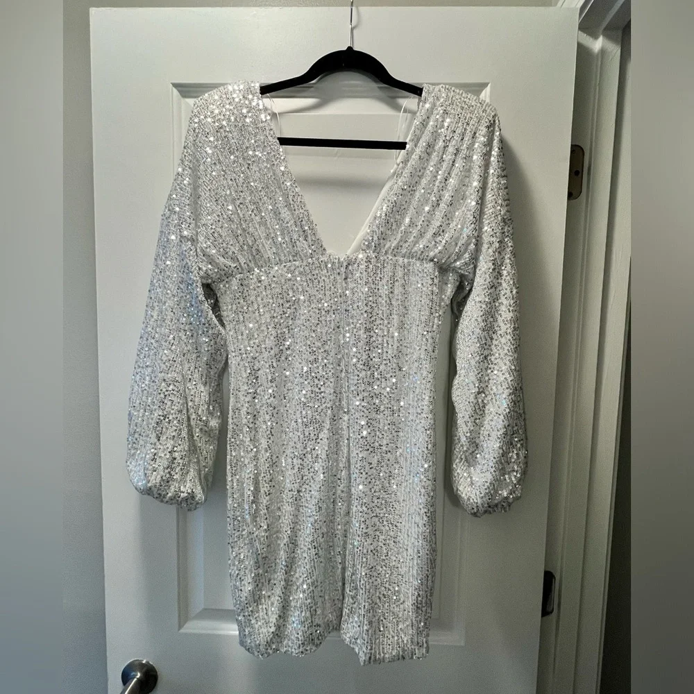 Fashion Nova Kiss Me Under The Moon Mini Dress - White size XL - Picture 6 of 9